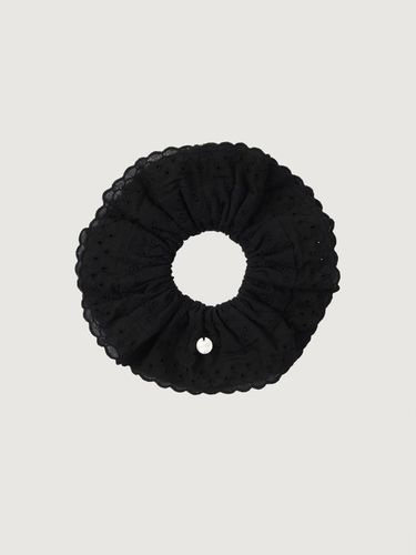 Lace Hair Scrunchie_Black - dankedir - Modalova