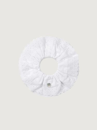 Lace Hair Scrunchie_White - dankedir - Modalova