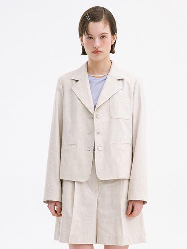 Linen Single Jacket - OLIVE DES OLIVE - Modalova