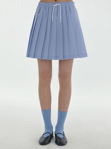 Pleats Banding Skirt_Blue - CLOVE - Modalova