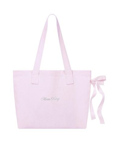 MF Shu Shu Ribbon Tote Bag_Pink - MOONFAIRY - Modalova