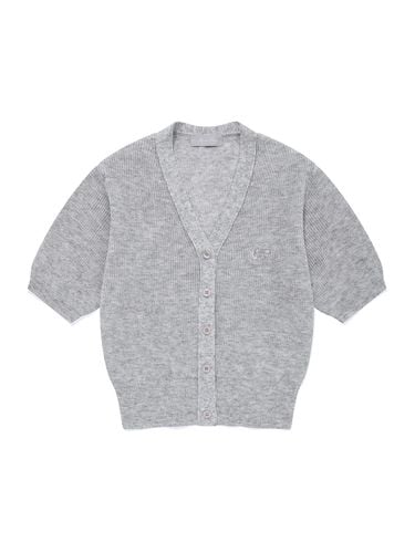 MF Plie V Neck Cardigan_Gray - MOONFAIRY - Modalova