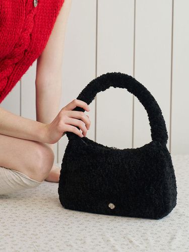 Ange Fur Tote Bag_Black - Heeari - Modalova