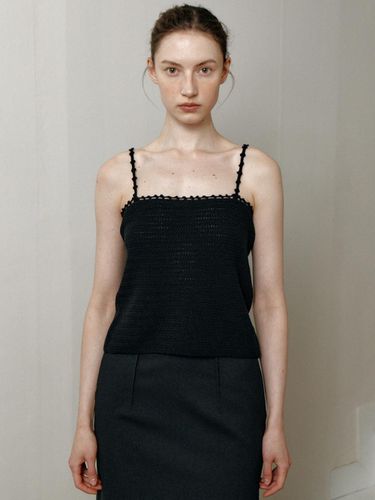 Crochet Summer Knit Bustier - Black - LE - Modalova