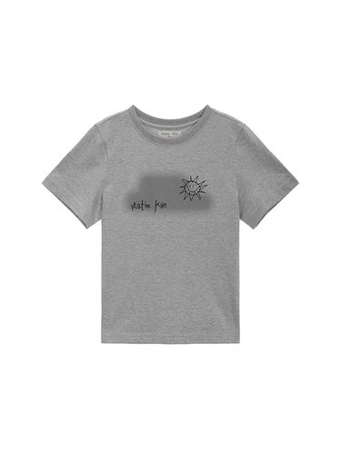 Sun Embroidery Graphic Top_Grey - Matin Kim - Modalova