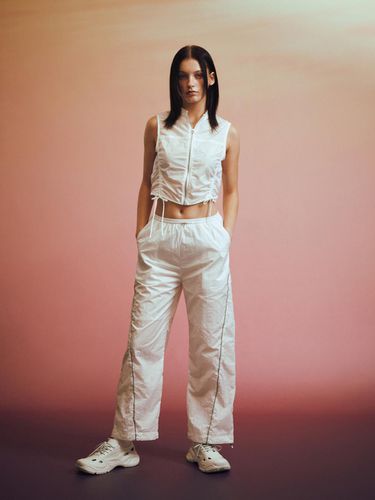 Line Point Nylon Pants_White - Rennesmia - Modalova