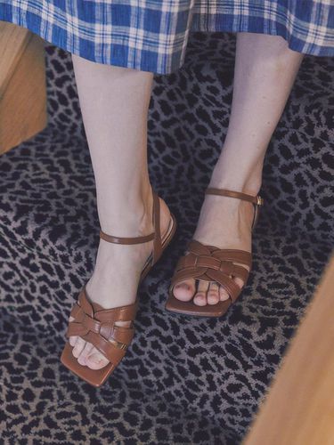 EL Flat Sandals-cream,camel - LOWFLOW - Modalova