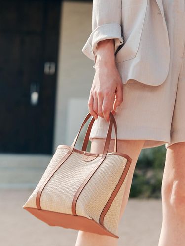 Rattan Tote Bag (2 Colors) - ZEROSTREET - Modalova