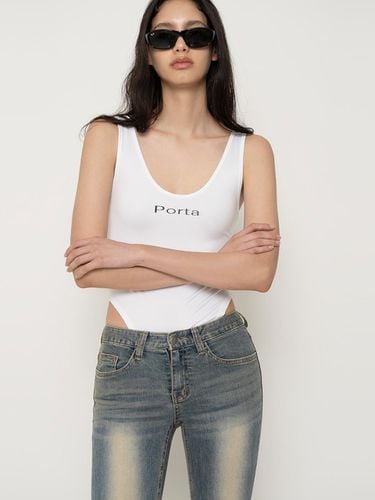 Porta Logo Bodysuit_White - Porta - Modalova