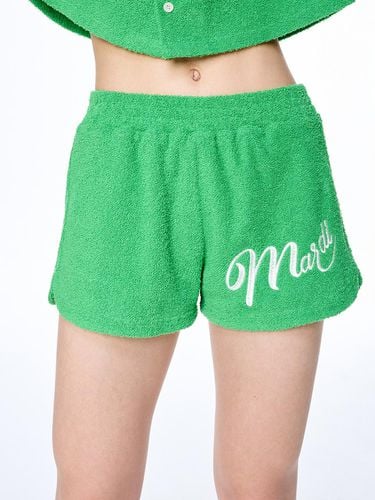 Terry Shorts_Green White - MARDI MERCREDI - Modalova