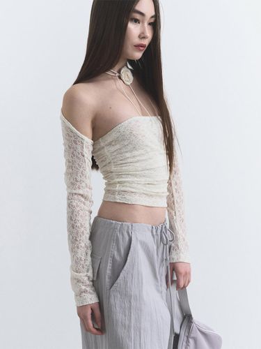 LACE BOLERO CARDIGAN SET - Porta - Modalova