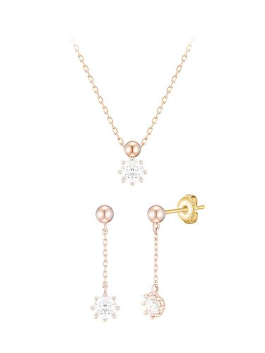 J.Fenella 14K Necklace + Earring Set - J.ESTINA - Modalova