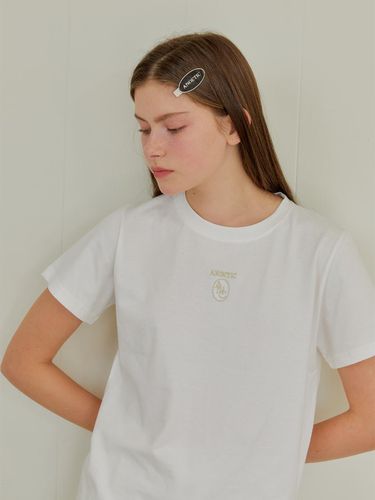 ANC Embroidery Logo T-shirt_White - ANOETIC - Modalova