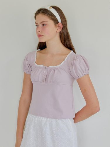 Puff Lace T-shirt_Pink - ANOETIC - Modalova