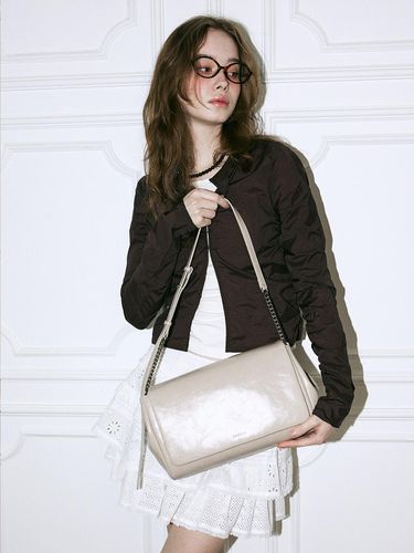 Lettre Large Bag_Beige - ELBATEGEV - Modalova