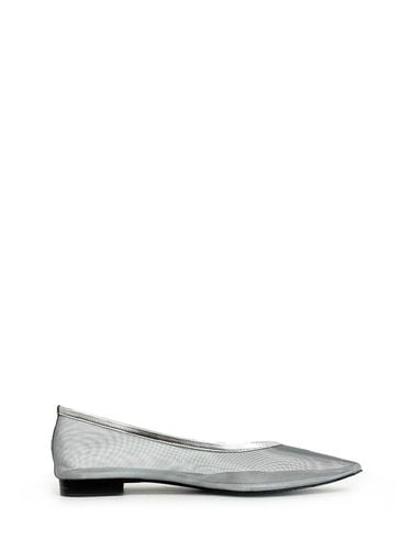 Mesh Stiletto Flat Shoes_Silver - THREE TO EIGHTY - Modalova