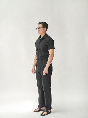 Italian Dress Collar PK T-shirt_Black - ALL CLASSIC - Modalova