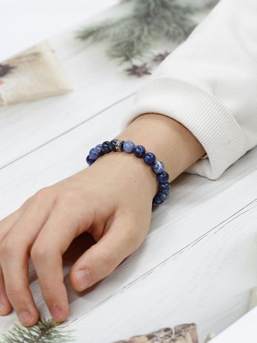 Sodalite Natural Stone Beads Bracelet - SHOVEOFF - Modalova