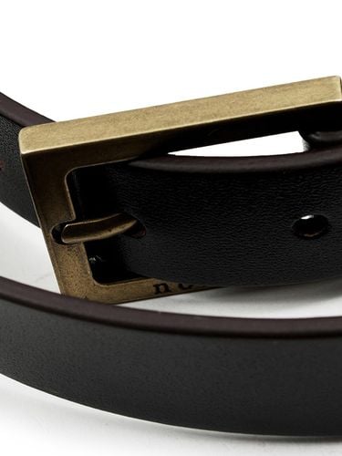 Premium Cowhide D-Ring Leather Belt [] - NOIRER - Modalova