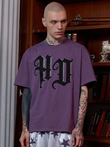 HD Applique T-shirt_Purple - HOODHOOD - Modalova