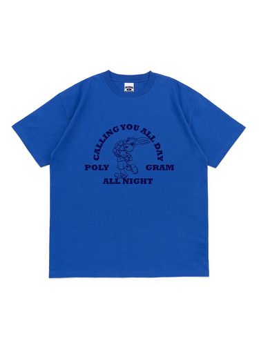 Calling Bunny T-shirt_Ocean Blue - POLYGRAM - Modalova