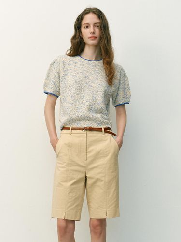 Dockland Stitch Detail Fitted Bermuda Pants - AND YOU - Modalova