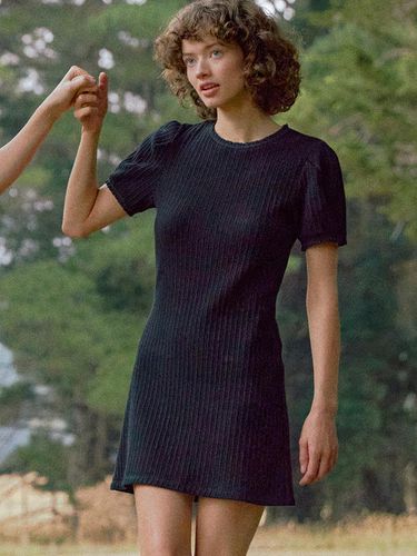 Ayer Ribbed A Line Mini Dress - AND YOU - Modalova