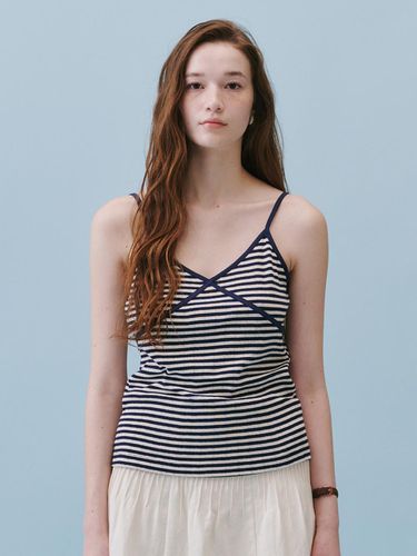 Stripe Scotch Sleeveless_Navy - REBOLD - Modalova