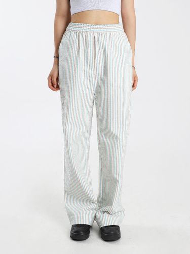 Long Banding Pants - White - HolidayVisitor - Modalova