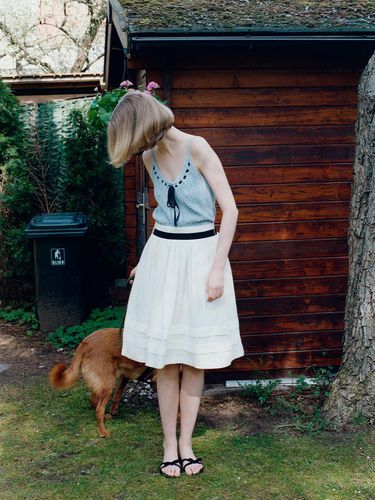 Linen Lining Skirt - REBOLD - Modalova