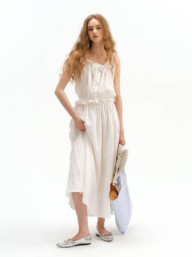 Embossed Skirt_White - Sincethen - Modalova