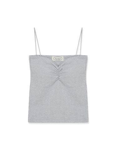 Washing Ribbed Top_Gray - REBOLD - Modalova