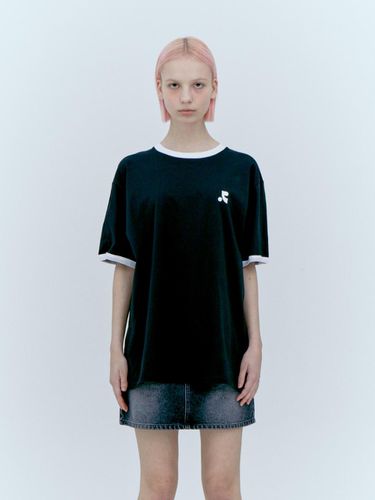 Logo Contrast T-shirt - Black - Rest&Recreation - Modalova