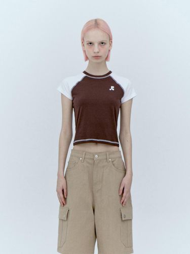 Raglan Crop Top - Brown - Rest&Recreation - Modalova