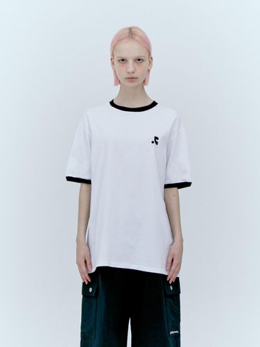 Logo Contrast T-shirt - White - Rest&Recreation - Modalova