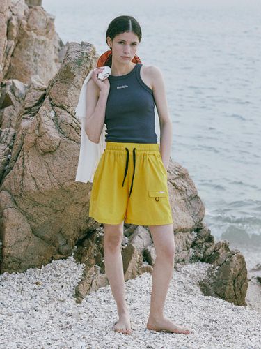 String Beach Short Pants_Yellow - MAGOODGAN - Modalova