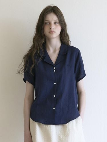 Ritz Logo Blouse_Navy - Tillber - Modalova