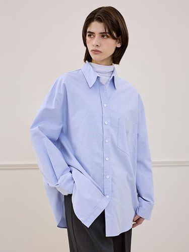 Oxford Logo Shirt (Blue) - DEHEVE - Modalova