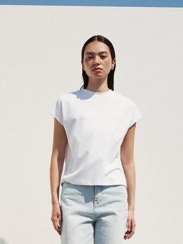 Logo Short Sleeve Top_White - RE RHEE - Modalova