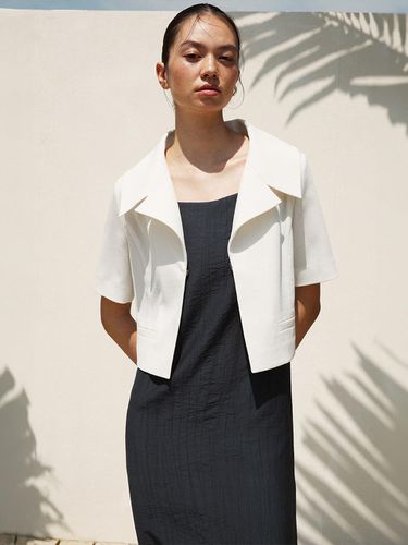 Sailor Collar Cropped Jacket - RE RHEE - Modalova