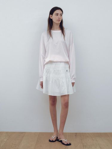 Tiered Cotton Mini Skirt - URAGO - Modalova