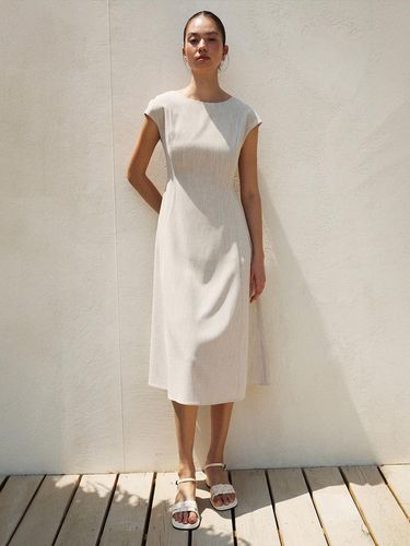 Boat Neck Midi Dress - RE RHEE - Modalova