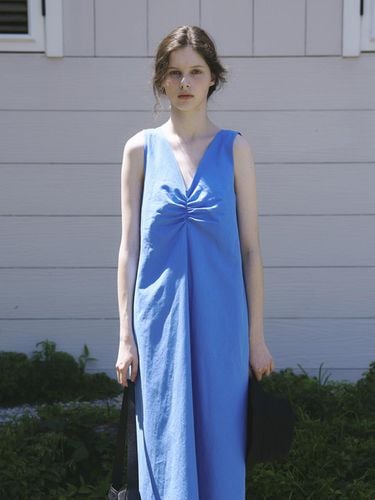 House Linen Dress_Blue - Tillber - Modalova