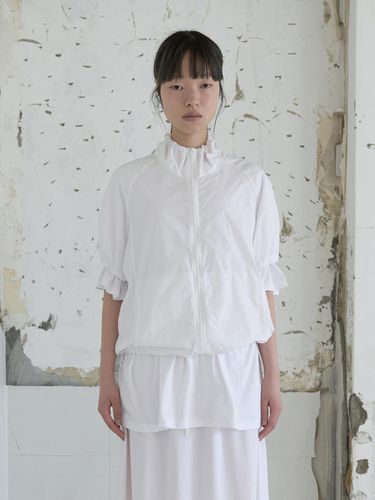 Half Sleeve Jumper (White) - REPOS - Modalova