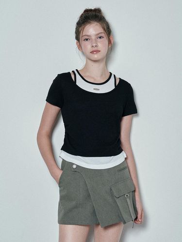 Layered T-shirt_Black - RAIVE - Modalova