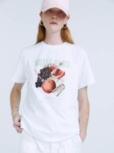 FRUTTA Fruit Print Standard Fit T-Shirt_White - MUSEE - Modalova