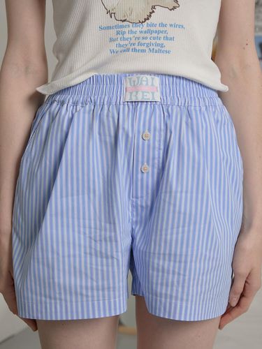 Stripe Boxer Shorts_Sky Blue - WAIKEI - Modalova