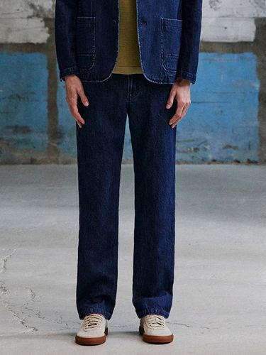 Denim Pants_Indigo Blue - SOLEW - Modalova