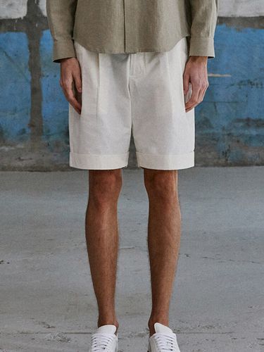 Cotton Two Tuck Shorts - SOLEW - Modalova