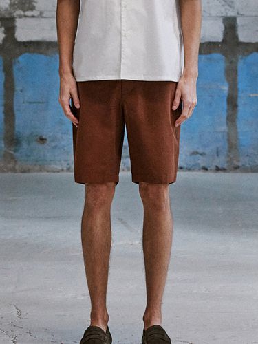 Cotton No Tuck Shorts_Brown - SOLEW - Modalova